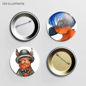 Button "De Bende van Roodstaart" (per stuk/per set van 25)