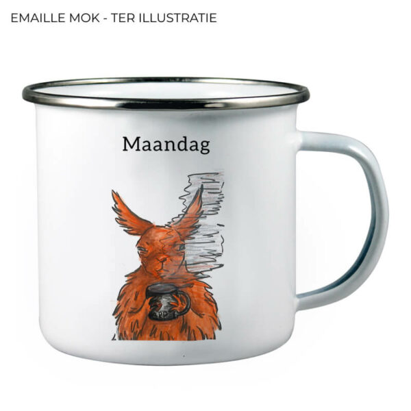 Emaille mok - "Vrijdag Maandag" - Afbeelding 4