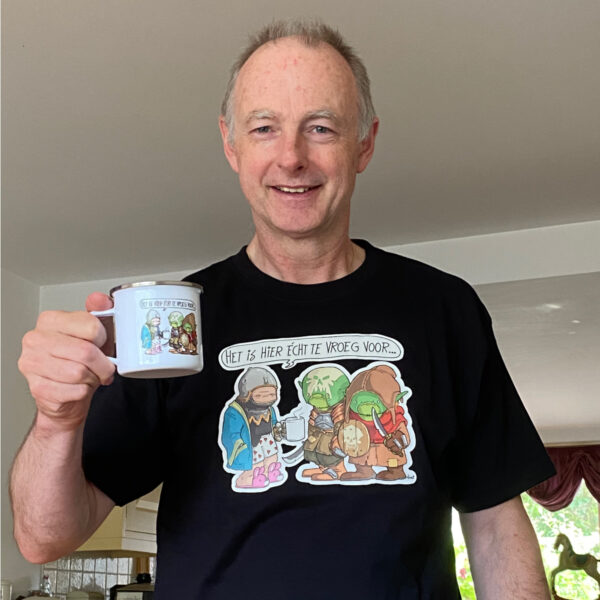 T-shirt "Het is hier écht te vroeg voor" - Afbeelding 2