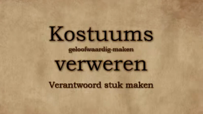 Kostuums verweren