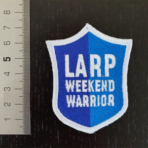Geborduurde patch “Larp Weekend Warrior”