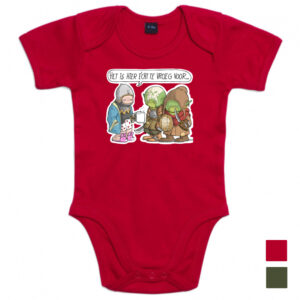Babyromper "Het is hier écht te vroeg voor"