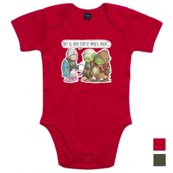 Babyromper "Het is hier écht te vroeg voor"
