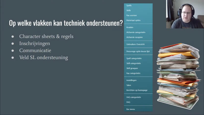 Techniek om larp organisaties te ontzorgen