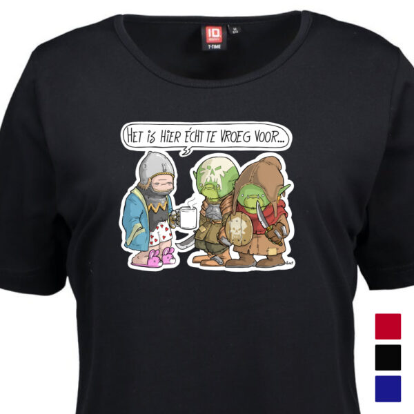 T-shirt "Het is hier écht te vroeg voor"