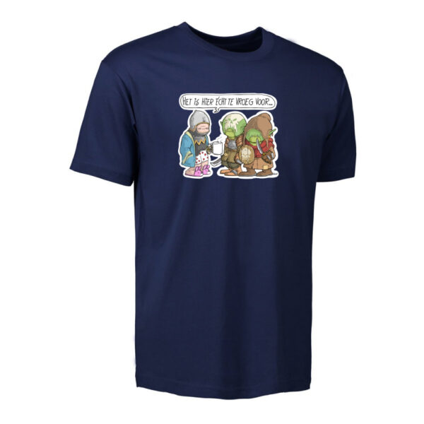 T-shirt "Het is hier écht te vroeg voor" - Afbeelding 5