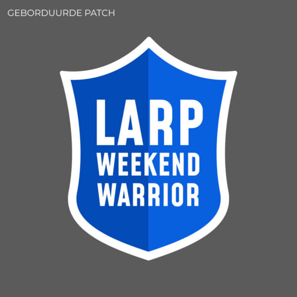 Geborduurde patch “Larp Weekend Warrior” - Afbeelding 2